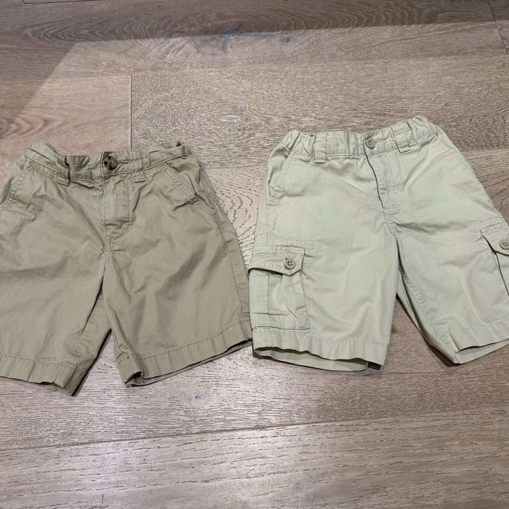 BUNDLE- 2 pair of shorts khaki, LACOSTE AND POLO RALPH LAUREN